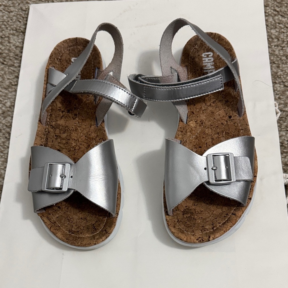 Camper Silver Women's Sandals
